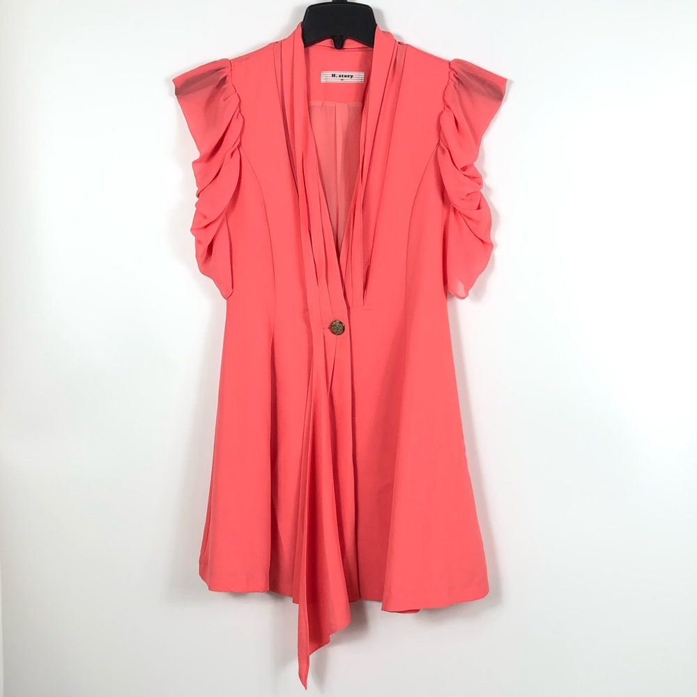 H. story Women’s Peach Dress Size M